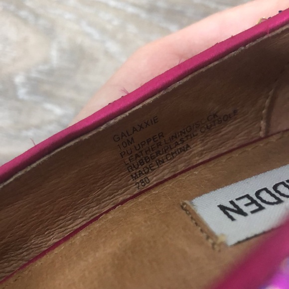 Steve Madden Galaxxie Glitter Sequin Dress Pump Pink Purple Women's 10 - Picture 9 of 10